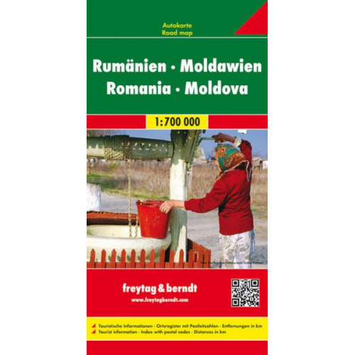 Rumänien Moldawien Autokarte 1 : 700 000