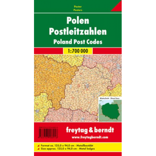 Polen Postleitzahlen 1:700000