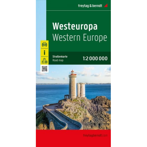 Westeuropa, Straßenkarte 1:2.000.000, freytag & berndt