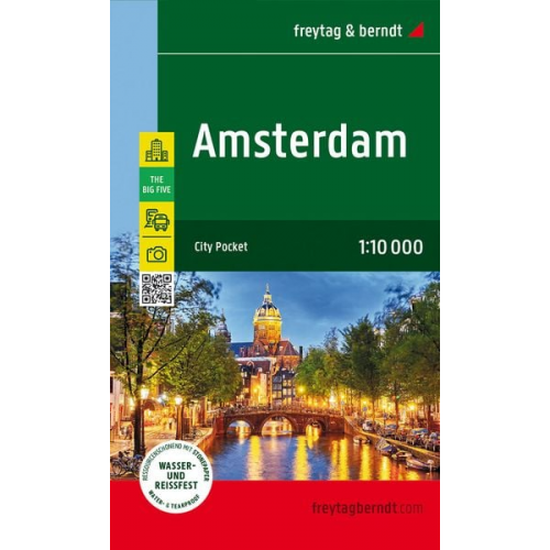 Amsterdam, Stadtplan 1:10.000, freytag & berndt