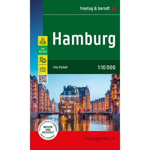 Hamburg, Stadtplan 1:10.000, freytag & berndt