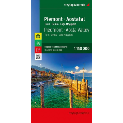 Piemont - Aostatal, Straßen- und Freizeitkarte 1:150.000, freytag & berndt