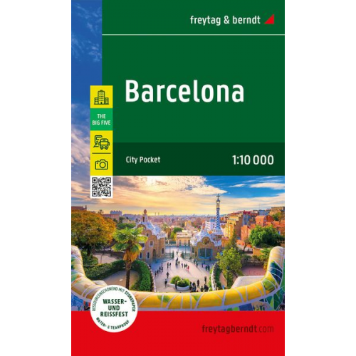 Barcelona, Stadtplan 1:10.000, freytag & berndt