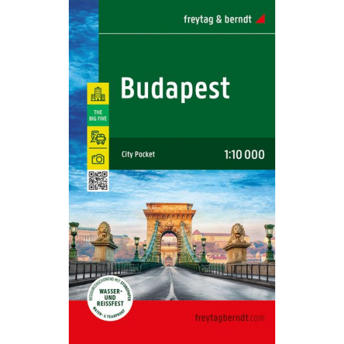 Budapest, Stadtplan 1:10.000, freytag & berndt