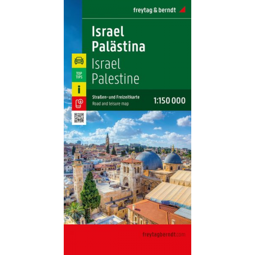 Israel - Palästina, Straßen- und Freizeitkarte 1:150.000, freytag & berndt
