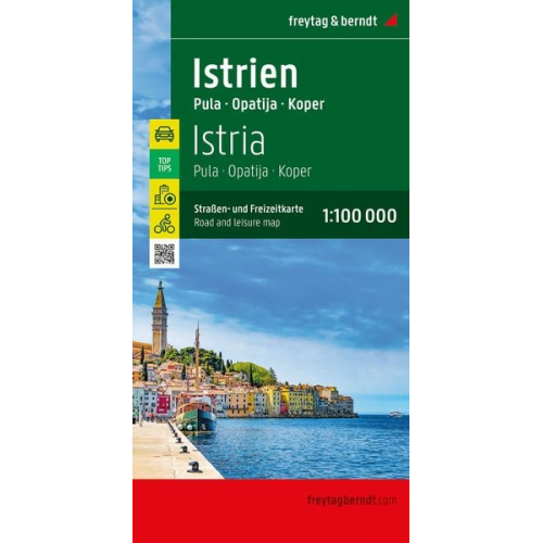 Istrien, Straßen- und Freizeitkarte 1:100.000, freytag & berndt