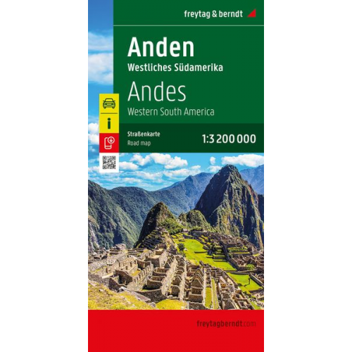 Anden - Westliches Südamerika, Straßenkarte 1:3.200.000, freytag & berndt