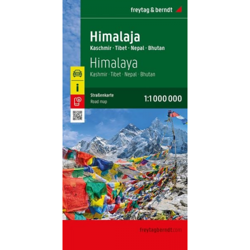 Himalaja, Straßenkarte 1:1.100.000, freytag & berndt