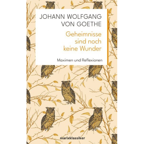 Johann Wolfgang von Goethe - Geheimnisse sind noch keine Wunder