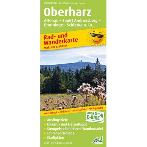 Oberharz - Altenau, St. Andreasberg, Braunlage, Schierke a. Br. 1:50 000