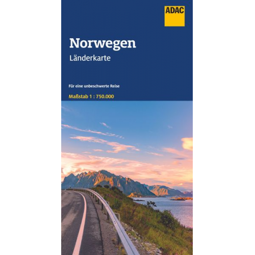 ADAC Länderkarte Norwegen 1:750.000