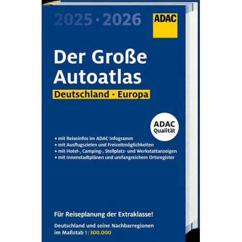 ADAC Der Große Autoatlas 2025/2026 Deutschland und seine Nachbarregionen 1:300.000
