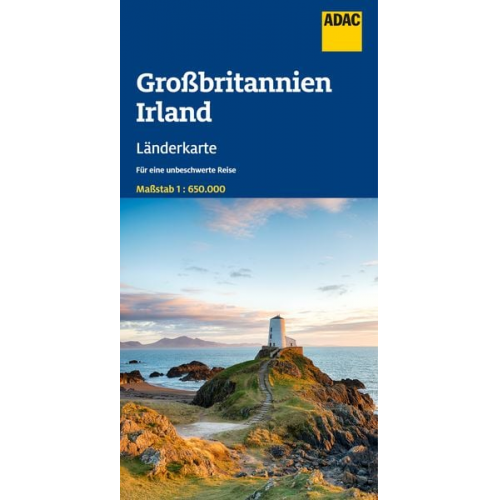 ADAC Länderkarte Großbritannien, Irland 1:650.000