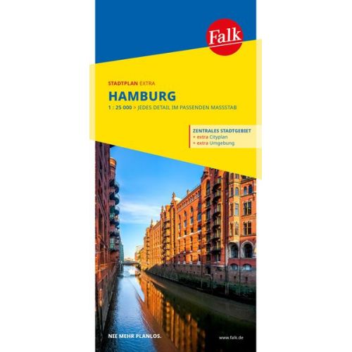 Falk Stadtplan Extra Hamburg 1:25.000