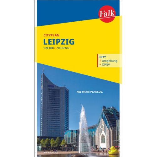 Falk Cityplan Leipzig 1:18.000