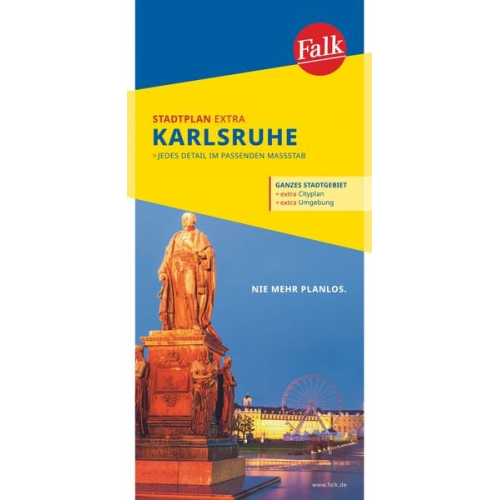 Falk Stadtplan Extra Karlsruhe 1:20.000