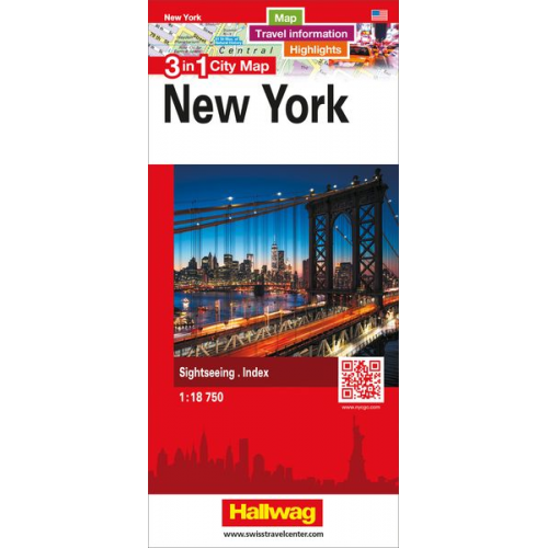 Stadtplan New York 1:18 750