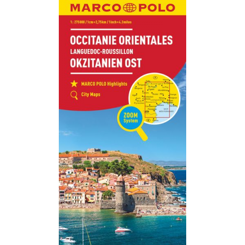 Marco Polo Verlag - MARCO POLO Karte Frankreich Languedoc-Roussillon 1:275 000