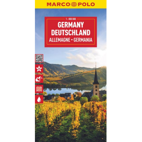 Marco Polo - MARCO POLO Reisekarte Deutschland 1:800.000