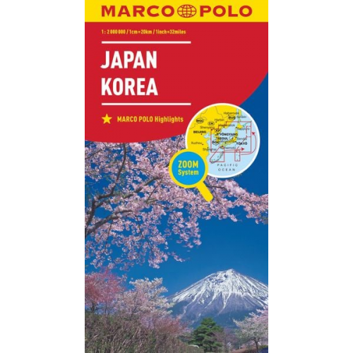 MARCO POLO Kontinentalkarte Japan, Korea 1:2 000 000