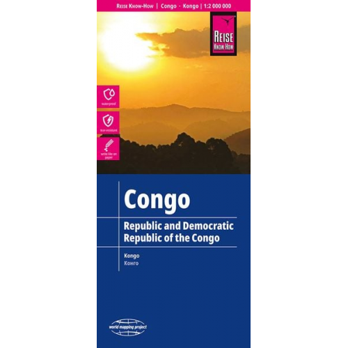 Reise Know-How Verlag Peter Rump - Reise Know-How Landkarte Kongo (1:2.000.000)