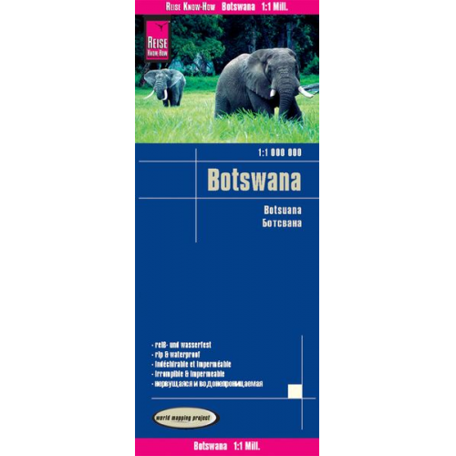 Reise Know-How Verlag Peter Rump - Reise Know-How Landkarte Botswana 1 : 1.000.000