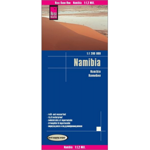 Reise Know-How Verlag Peter Rump GmbH - Reise Know-How Landkarte Namibia (1:1.200.000)