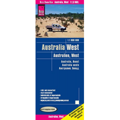 Reise Know-How Verlag Peter Rump - Reise Know-How Landkarte Australien, West / Australia, West 1:1.800.000