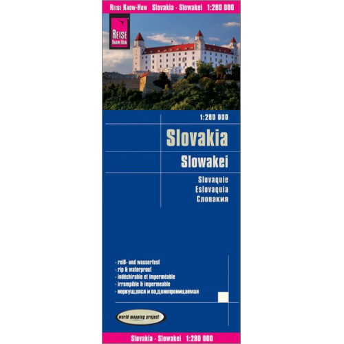 Reise Know-How Verlag Peter Rump - Reise Know-How Landkarte Slowakei (1:280.000)