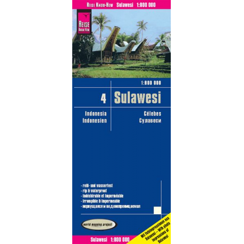 Reise Know-How Verlag Peter Rump - Reise Know-How Landkarte Sulawesi (1:800.000) - Indonesien 4