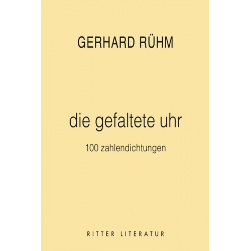 Gerhard Rühm - Die gefaltete uhr