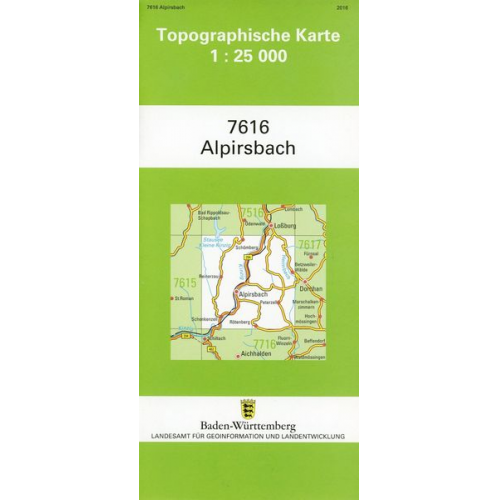 Alpirsbach 1 : 25 000
