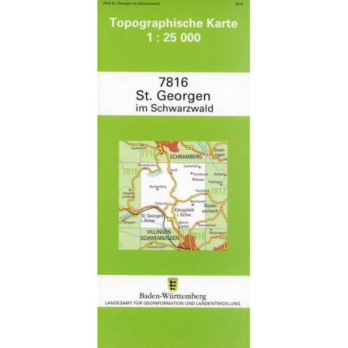 St. Georgen im Schwarzwald 1 : 25 000