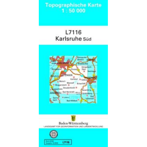 Karlsruhe Süd 1 : 50 000