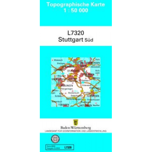 Stuttgart Süd 1 : 50 000