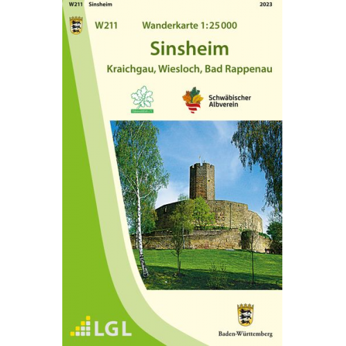 W211 Wanderkarte 1:25 000 Sinsheim