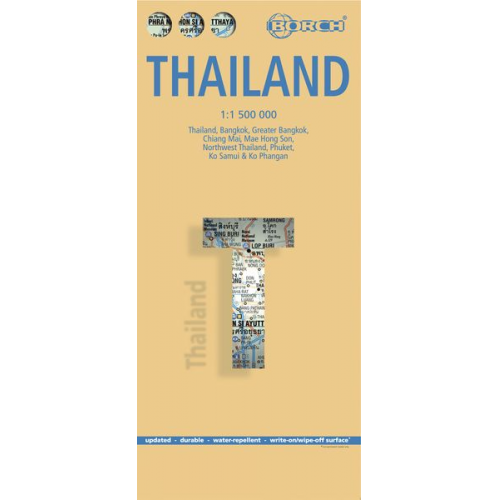 Thailand 1 : 1 500 000. Road Map + City Maps