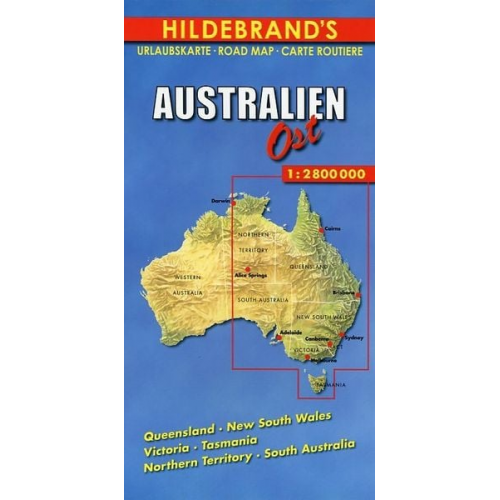 Australien Ost 1 : 2 800 000. Hildebrand's Urlaubskarte