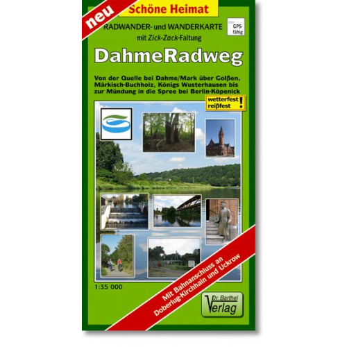 Verlag Barthel - Dahme-Radweg Radwander- und Wanderkarte/LZ 2018