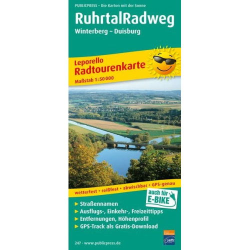 Ruhrtal-Radweg 1 : 50 000