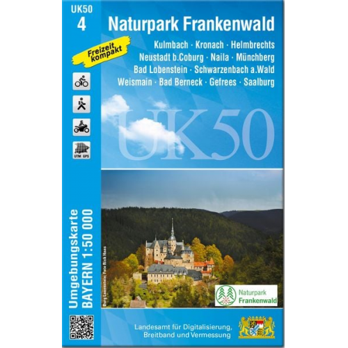 Naturpark Frankenwald 1 : 50 000 (UK50-4)