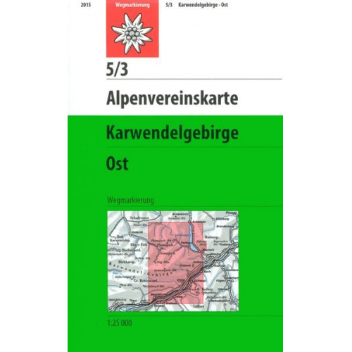 DAV Alpenvereinskarte 05/3 Karwendelgebirge Ost 1 : 25 000