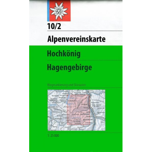 DAV Alpenvereinskarte 10/2 Hochkönig - Hagengebirge