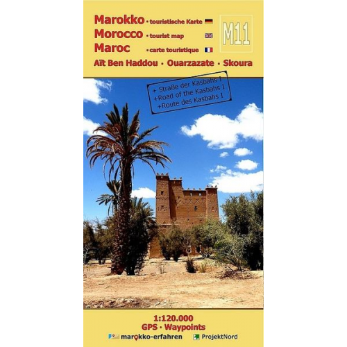 A. + B. Conrad - M11: Aït Ben Haddou - Ouarzazate - Skoura 1:120.000 + GPS-Waypoints