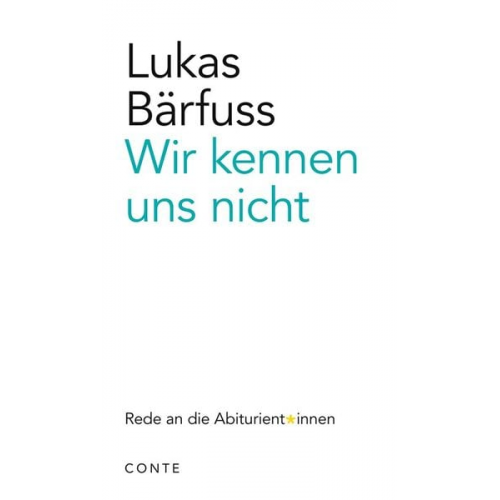 Lukas Bärfuss - Wir kennen uns nicht