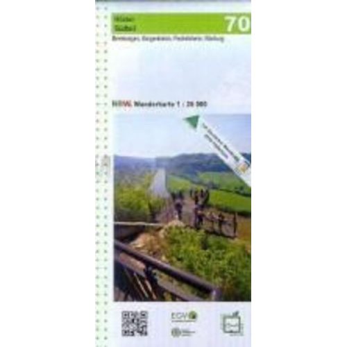 Geobasisdaten: Land NRW - Höxter Südteil, Beverungen, Borgentreich, Peckelsheim, Warburg 1:25.000 Wanderkarte NRW