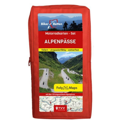 Motorradkarten-Set Alpenpässe