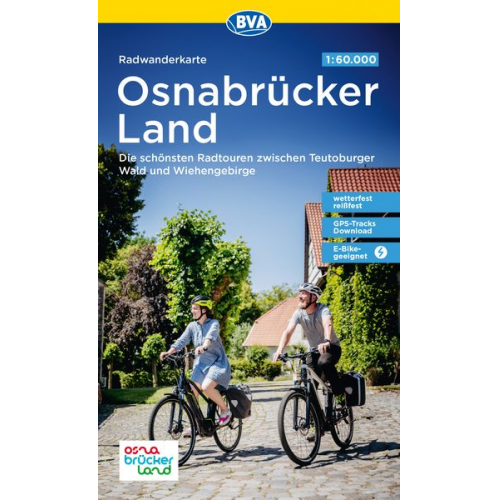 Radwanderkarte BVA Radwandern im Osnabrücker Land 1:60.000, reiß- und wetterfest, GPS-Tracks Download