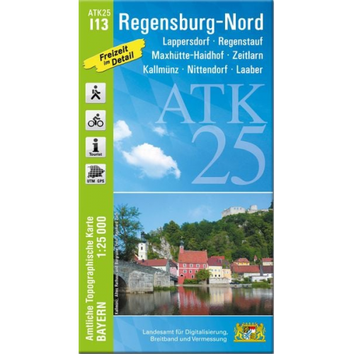 ATK25-I13 Regensburg-Nord (Amtliche Topographische Karte 1:25000)