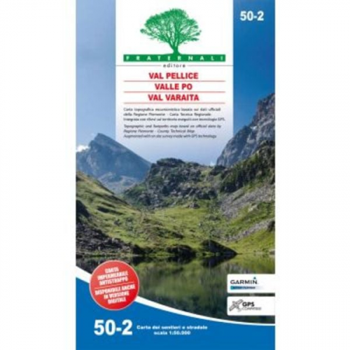 Val Pellice - Valle Po - Val Varaita 1:50000